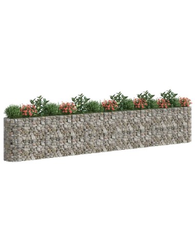 Габион повдигната леха, поцинковано желязо, 540x50x100 cм