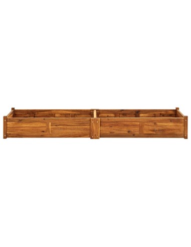 Градинска повдигната леха, акациево дърво, 200x50x25 см