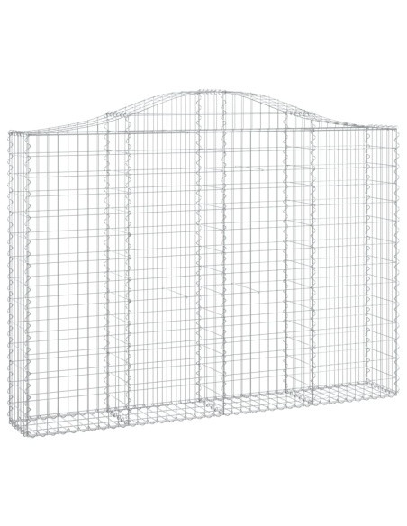 Дъговидна габионна кошница 200x30x140/160 см поцинковано желязо