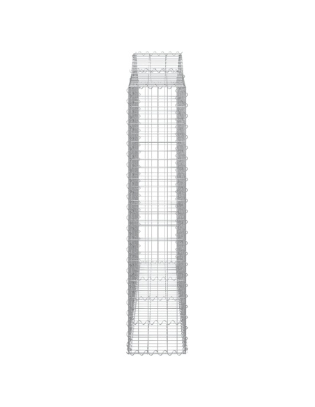 Дъговидна габионна кошница 200x30x140/160 см поцинковано желязо