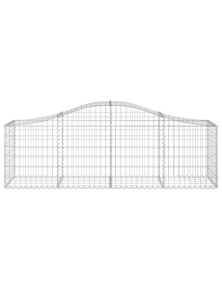 Дъговидна габионна кошница 200x50x60/80 см поцинковано желязо