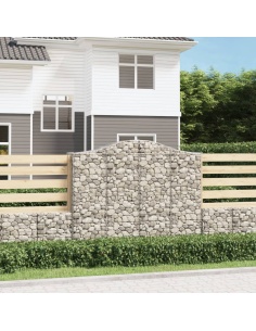 Дъговидна габионна кошница 200x50x160/180 см поцинковано желязо