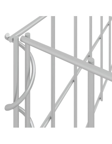 Габион повдигната леха, поцинкована стомана, 500x100x20 cм