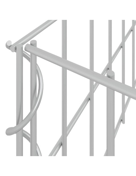 Габион повдигната леха, поцинкована стомана, 500x100x20 cм