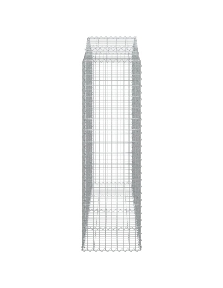 Дъговидна габионна кошница 200x50x160/180 см поцинковано желязо