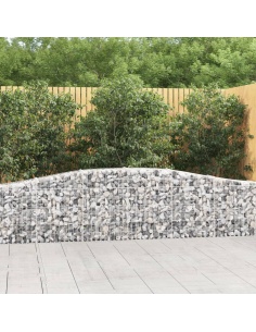 Дъговидна габионна кошница 400x30x60/80 см поцинковано желязо