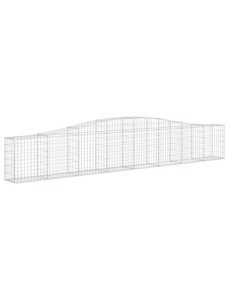 Дъговидна габионна кошница 400x30x60/80 см поцинковано желязо