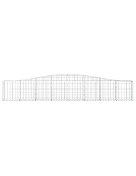 Дъговидна габионна кошница 400x30x60/80 см поцинковано желязо