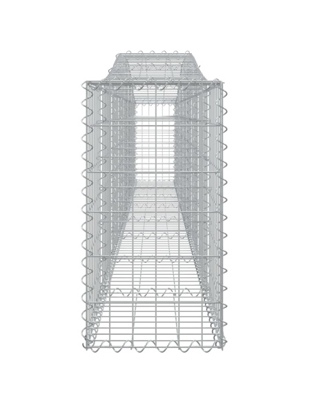 Дъговидна габионна кошница 400x30x60/80 см поцинковано желязо