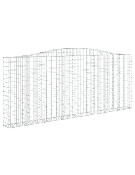 Дъговидна габионна кошница 400x30x160/180 см поцинковано желязо