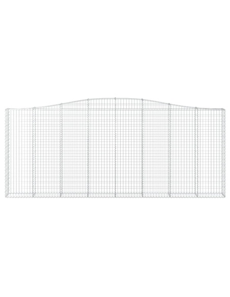 Дъговидна габионна кошница 400x30x160/180 см поцинковано желязо
