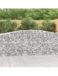 Дъговидна габионна кошница 400x50x100/120 см поцинковано желязо