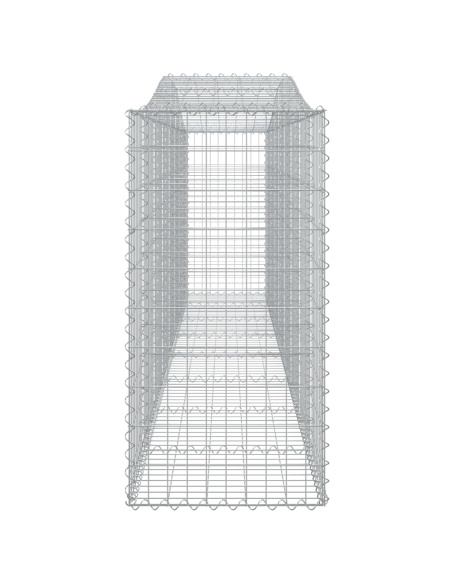 Дъговидна габионна кошница 400x50x100/120 см поцинковано желязо