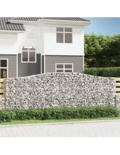 Дъговидна габионна кошница 400x50x140/160 см поцинковано желязо
