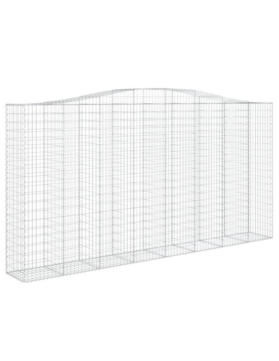 Дъговидна габионна кошница 400x50x200/220 см поцинковано желязо