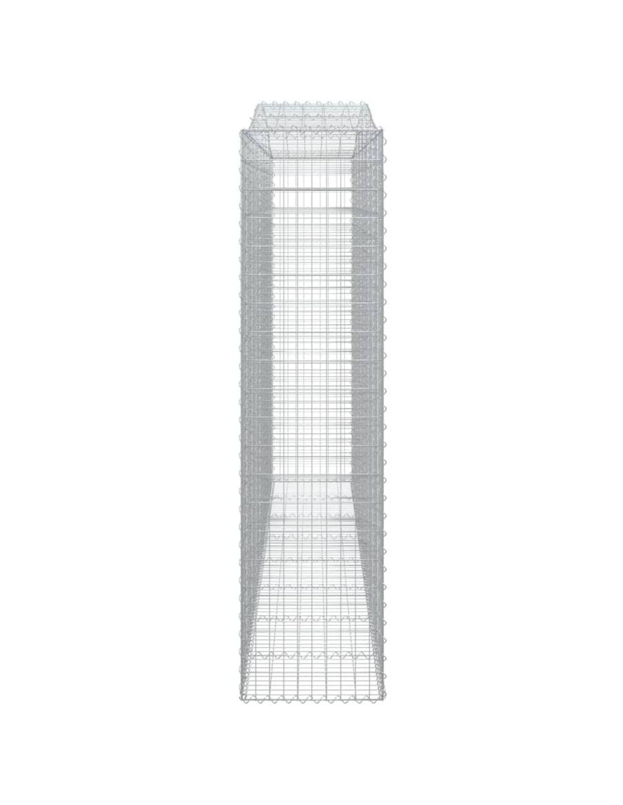 Дъговидна габионна кошница 400x50x200/220 см поцинковано желязо