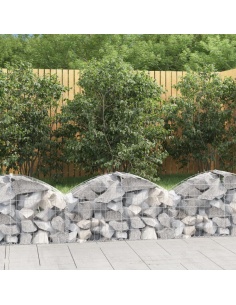 Дъговидна габионна кошница 100x30x40/60 см поцинковано желязо