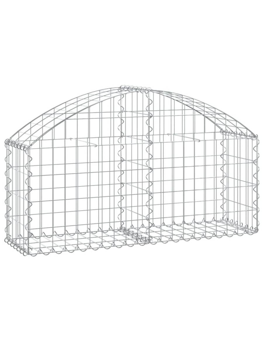 Дъговидна габионна кошница 100x30x40/60 см поцинковано желязо