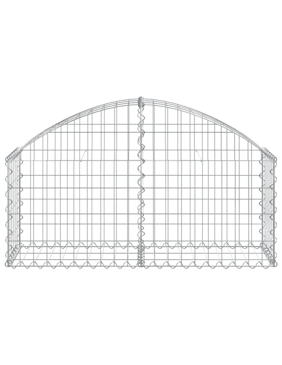 Дъговидна габионна кошница 100x30x40/60 см поцинковано желязо