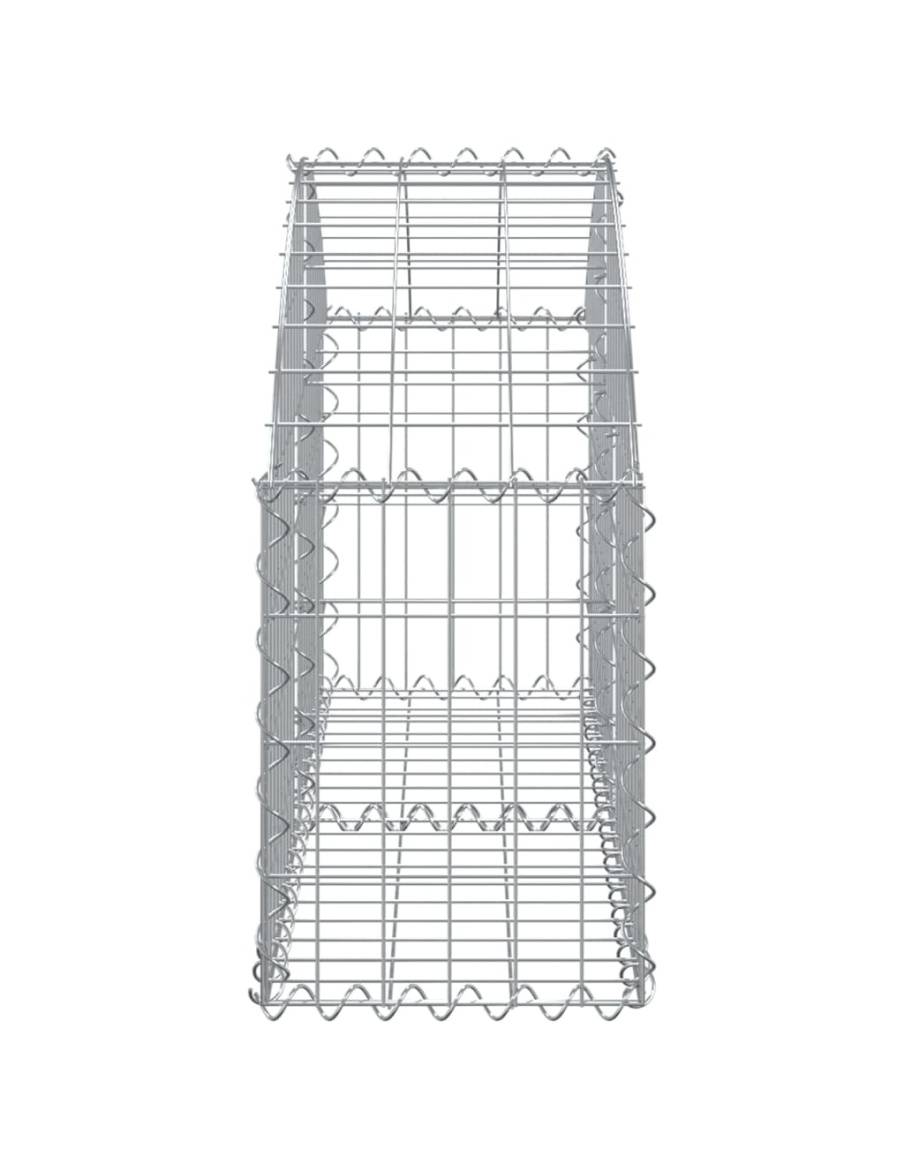Дъговидна габионна кошница 100x30x40/60 см поцинковано желязо