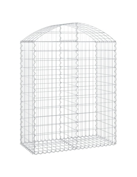 Дъговидна габионна кошница 100x50x120/140 см поцинковано желязо