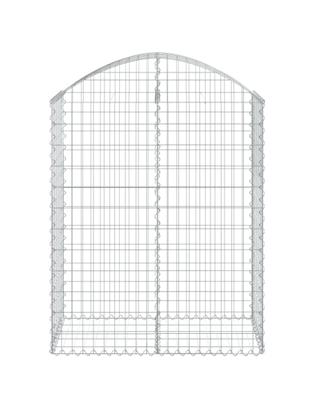 Дъговидна габионна кошница 100x50x120/140 см поцинковано желязо