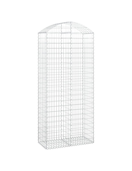 Дъговидна габионна кошница 100x50x220/240 см поцинковано желязо