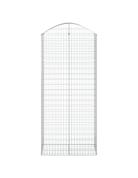 Дъговидна габионна кошница 100x50x220/240 см поцинковано желязо