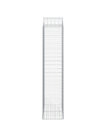 Дъговидна габионна кошница 100x50x220/240 см поцинковано желязо