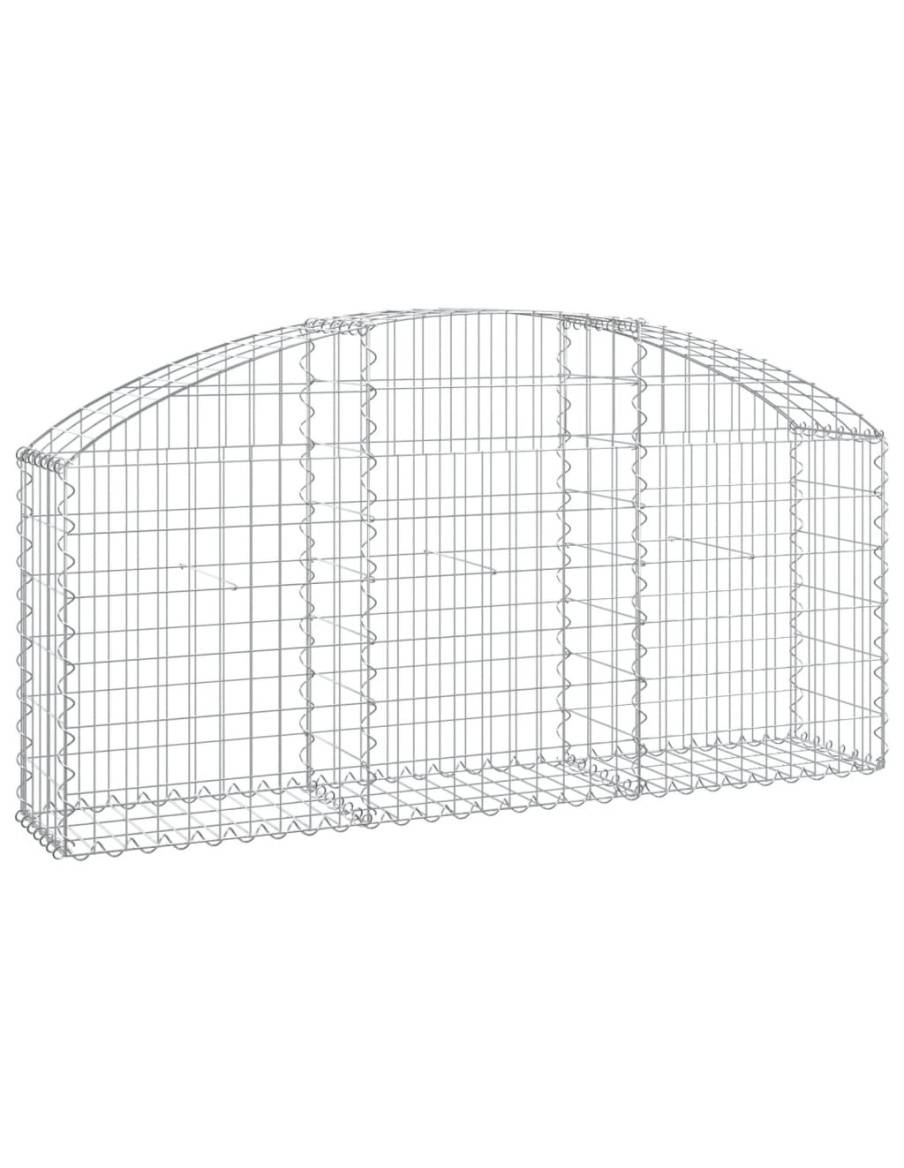 Дъговидна габионна кошница 150x30x60/80 см поцинковано желязо