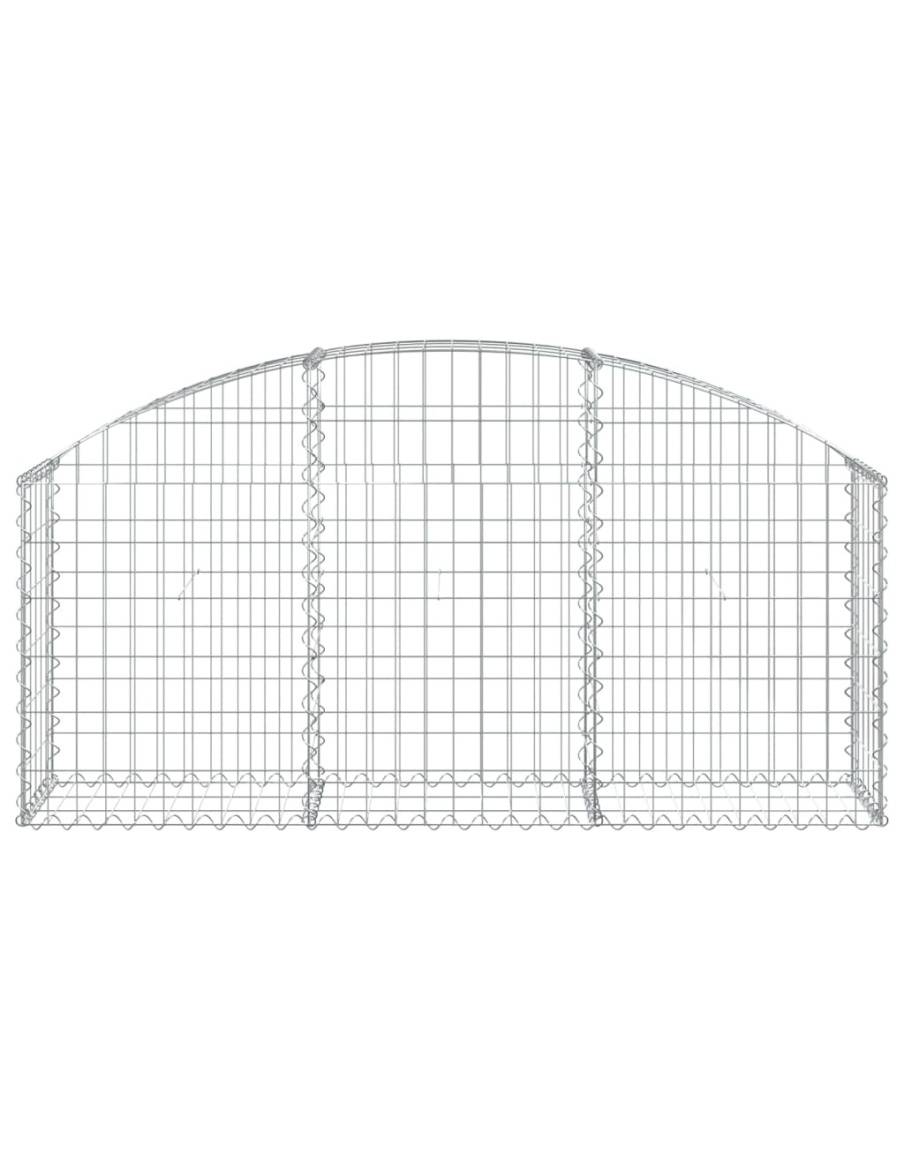 Дъговидна габионна кошница 150x30x60/80 см поцинковано желязо