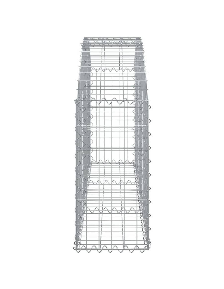 Дъговидна габионна кошница 150x30x60/80 см поцинковано желязо