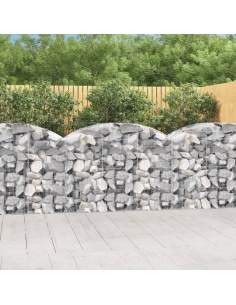 Дъговидна габионна кошница 150x50x100/120 см поцинковано желязо