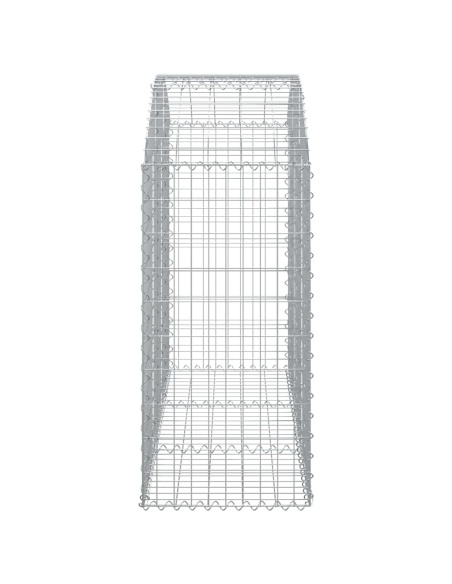 Дъговидна габионна кошница 150x50x100/120 см поцинковано желязо