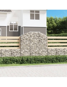 Дъговидна габионна кошница 150x50x140/160 см поцинковано желязо