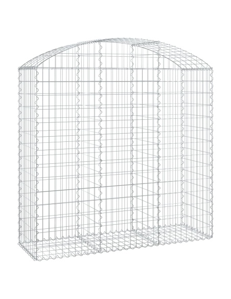 Дъговидна габионна кошница 150x50x140/160 см поцинковано желязо