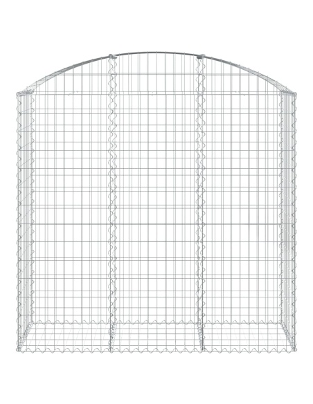 Дъговидна габионна кошница 150x50x140/160 см поцинковано желязо