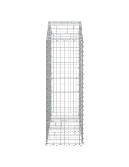 Дъговидна габионна кошница 150x50x140/160 см поцинковано желязо
