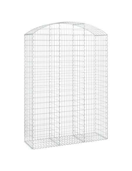 Дъговидна габионна кошница 150x50x200/220 см поцинковано желязо