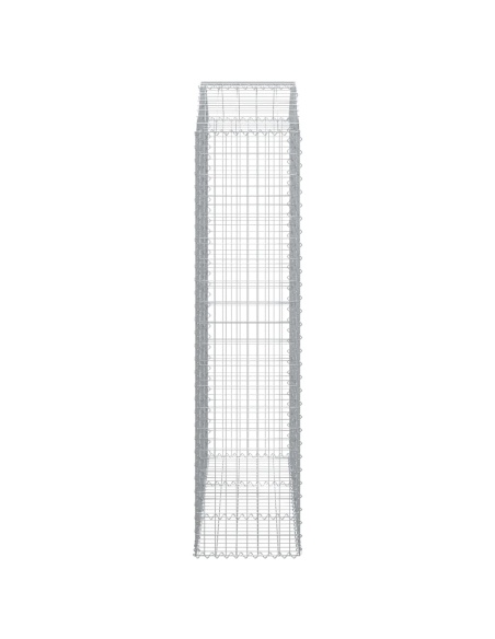 Дъговидна габионна кошница 150x50x200/220 см поцинковано желязо
