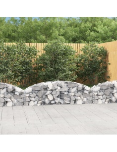 Дъговидна габионна кошница 200x30x40/60 см поцинковано желязо