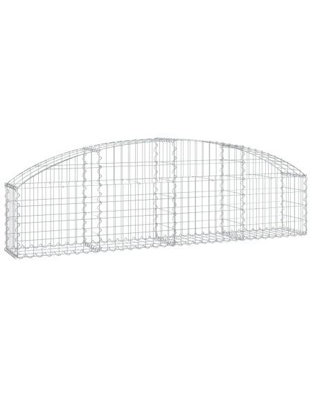 Дъговидна габионна кошница 200x30x40/60 см поцинковано желязо