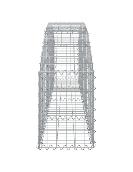 Дъговидна габионна кошница 200x30x40/60 см поцинковано желязо