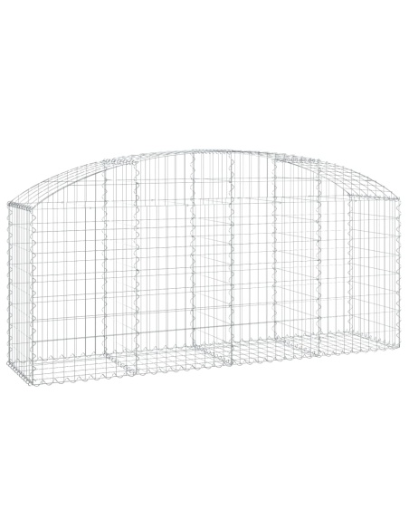 Дъговидна габионна кошница 200x50x80/100 см поцинковано желязо