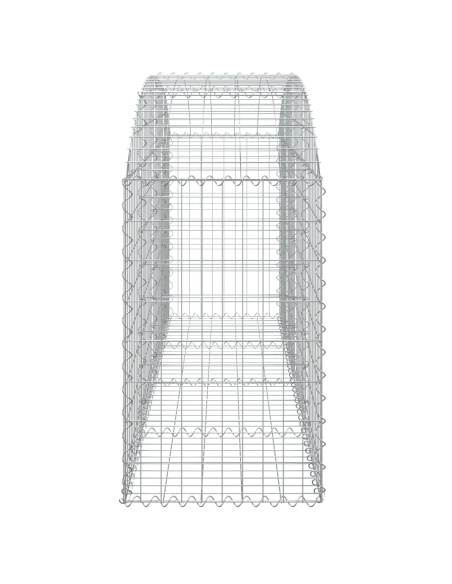 Дъговидна габионна кошница 200x50x80/100 см поцинковано желязо