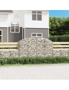 Дъговидна габионна кошница 200x50x120/140 см поцинковано желязо