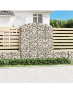 Дъговидна габионна кошница 200x50x220/240 см поцинковано желязо