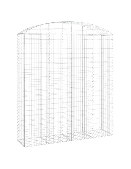 Дъговидна габионна кошница 200x50x220/240 см поцинковано желязо