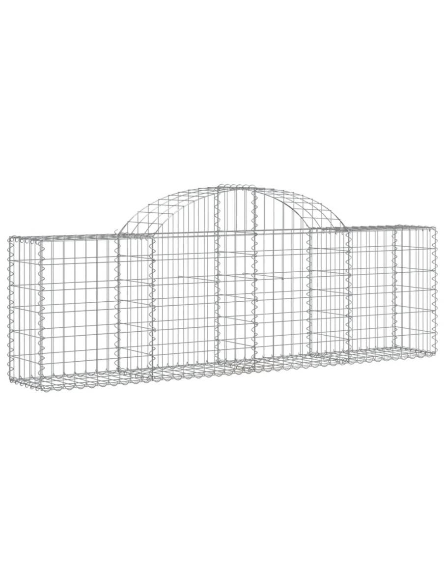 Дъговидна габионна кошница 200x30x60/80 см поцинковано желязо