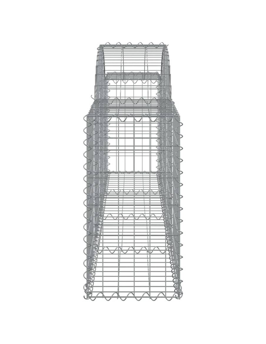 Дъговидна габионна кошница 200x30x60/80 см поцинковано желязо